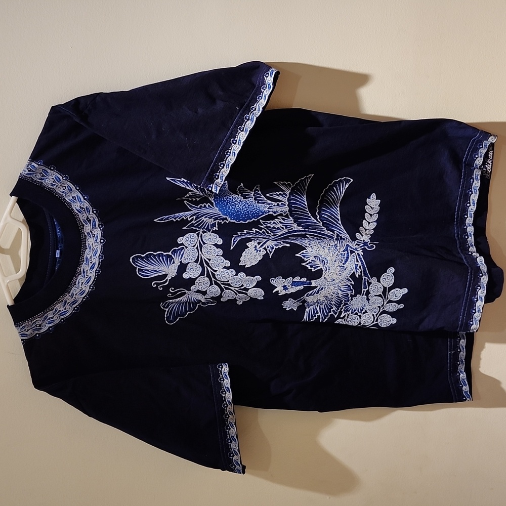 Vintage batik cotton T shirt